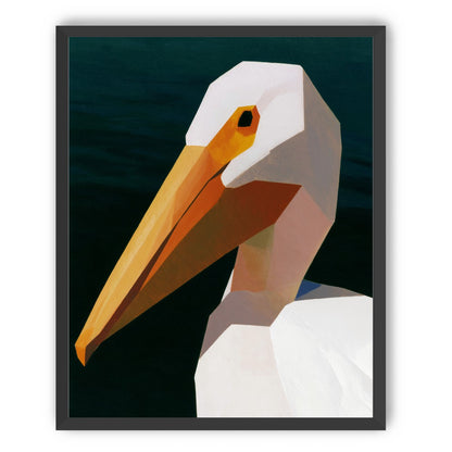 The beak cuts the dark