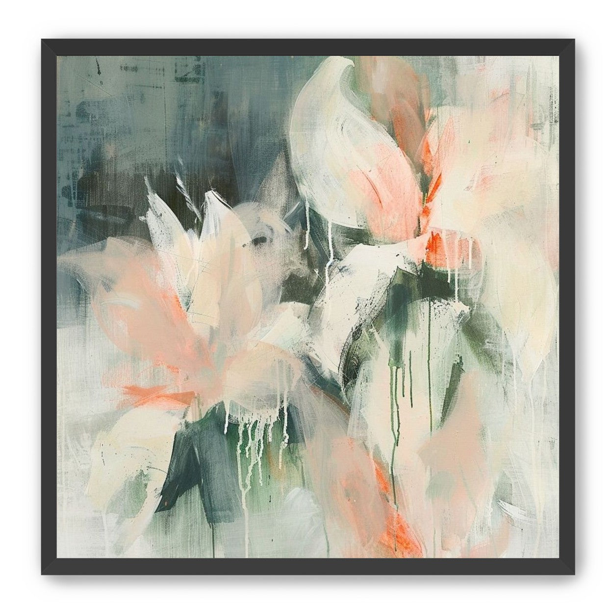 Drips on pale petals