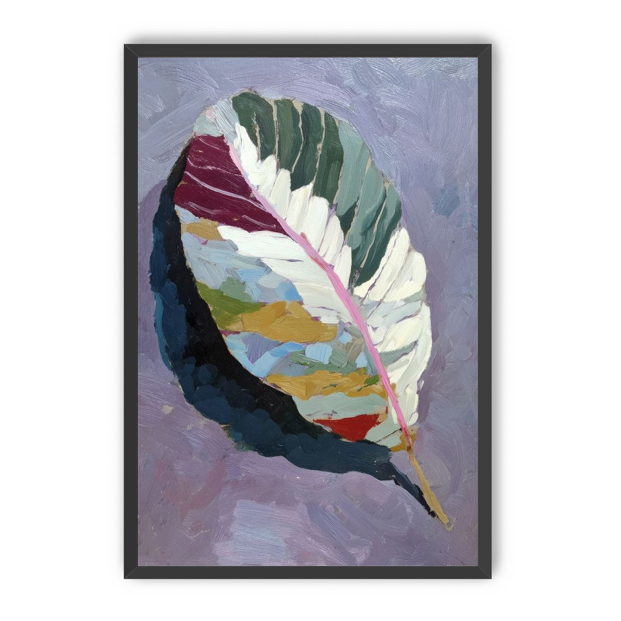 Leaf Form with Divided Color