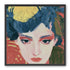 Yellow weight over her gaze