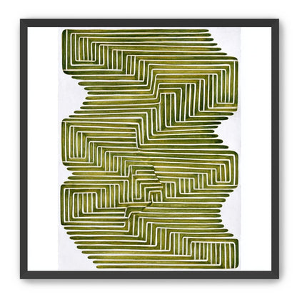 Olive bands in white quiet