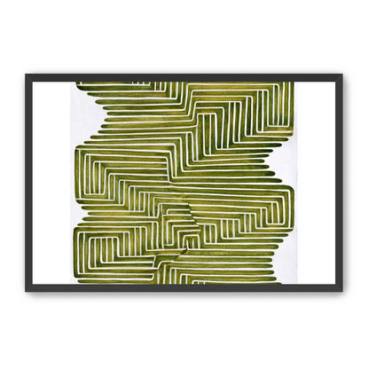 Olive bands in white quiet