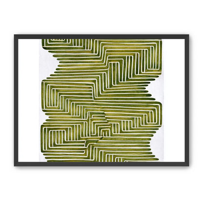 Olive bands in white quiet