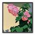 Pink blooms in hard light