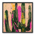 Neon pink on cactus green