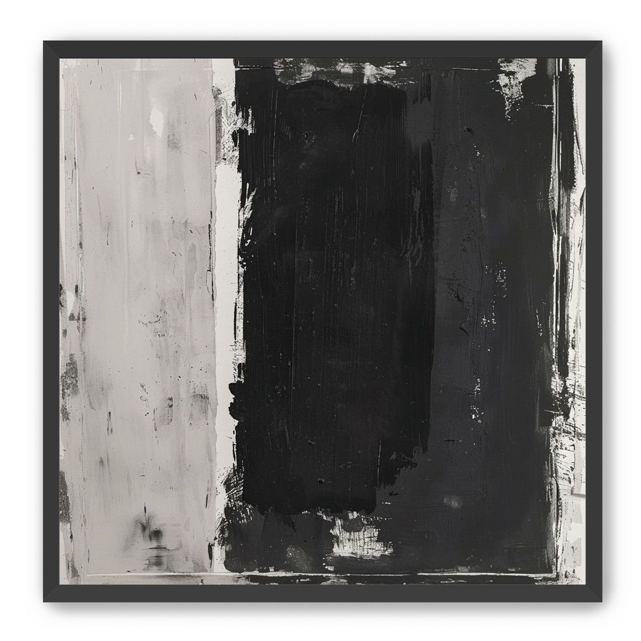 Black weight on gray ground
