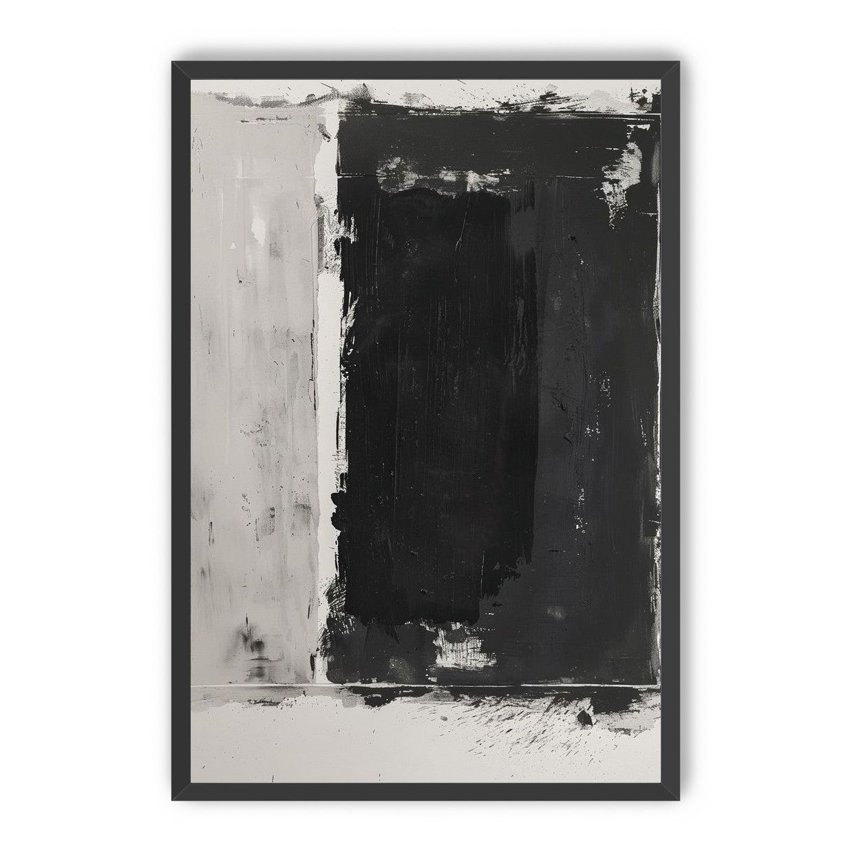 Black weight on gray ground