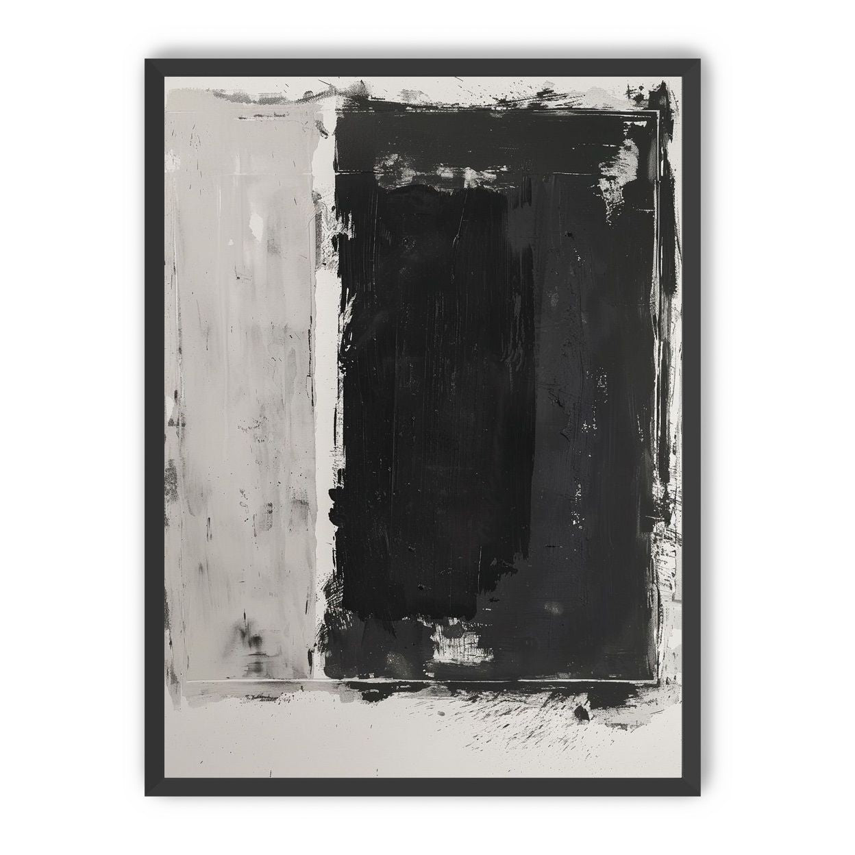 Black weight on gray ground