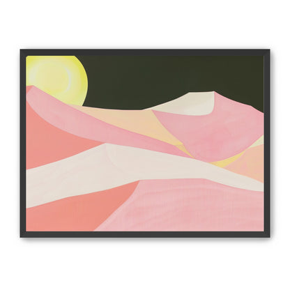 Sun over folded dunes