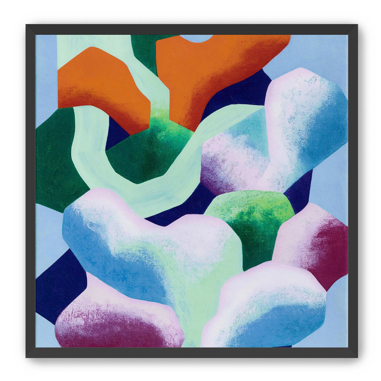Soft edged color blocks