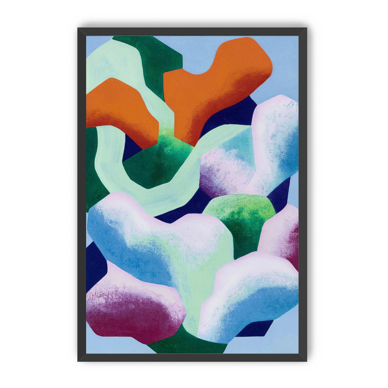 Soft edged color blocks