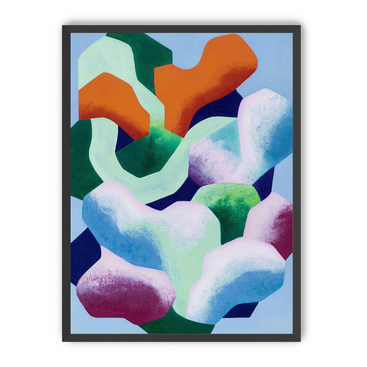 Soft edged color blocks