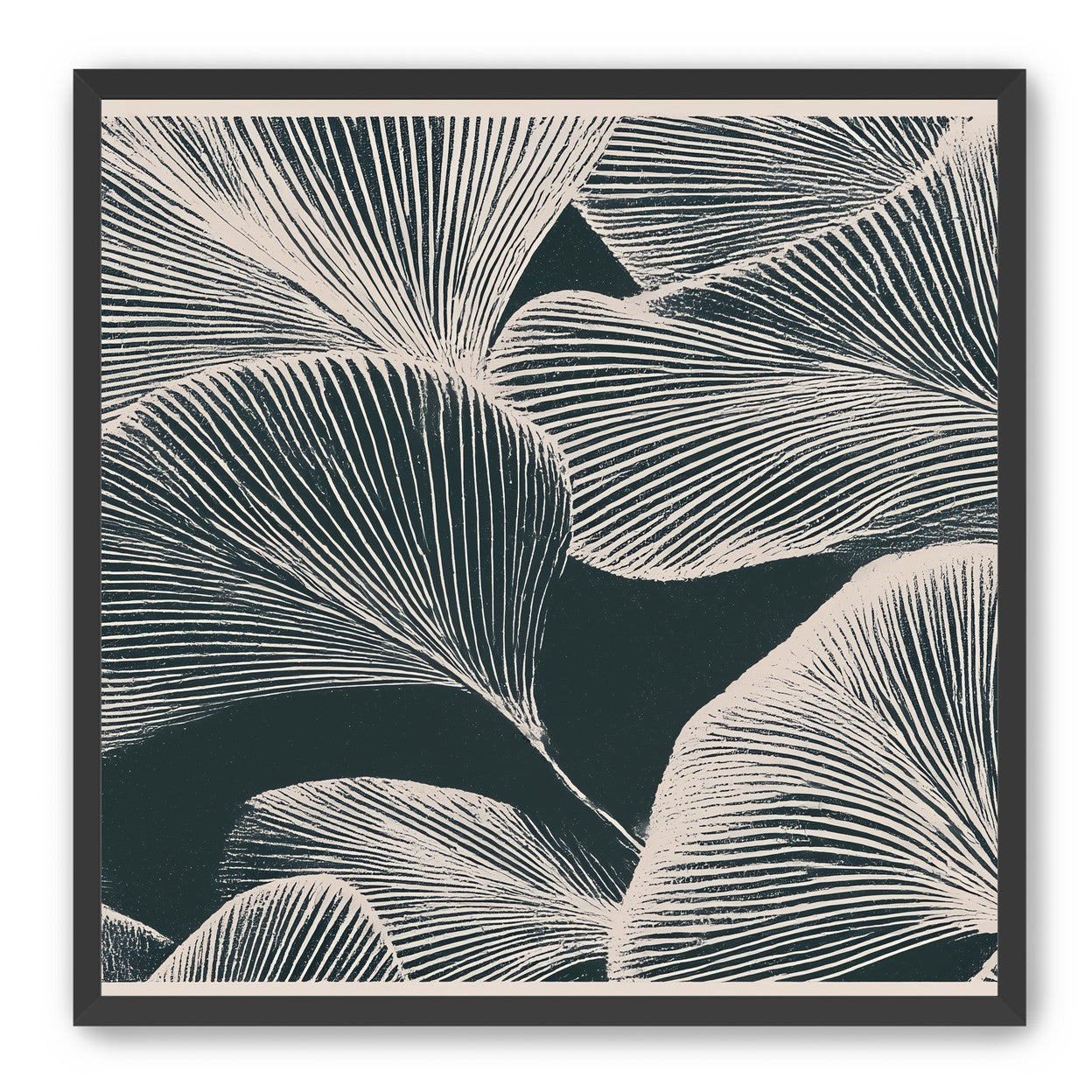 Pale veins on dark leaves
