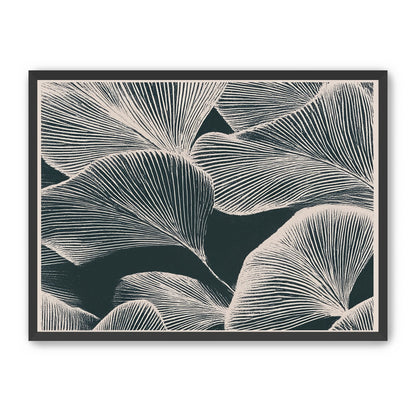 Pale veins on dark leaves