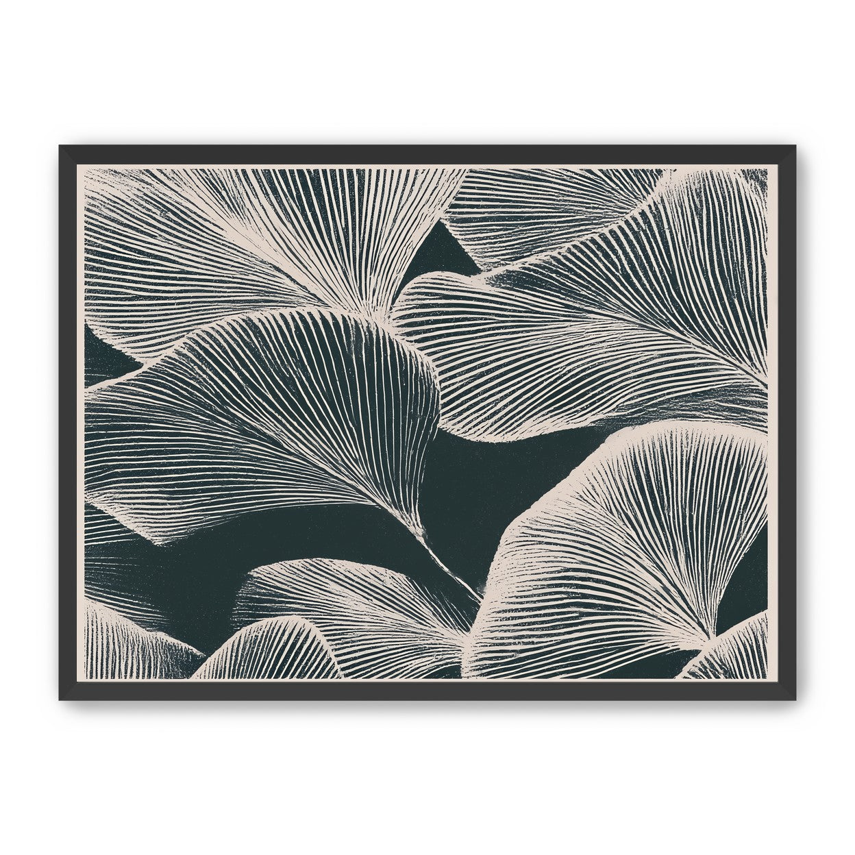 Pale veins on dark leaves