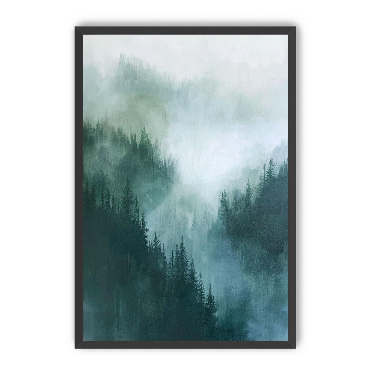 Mist caught in the pines