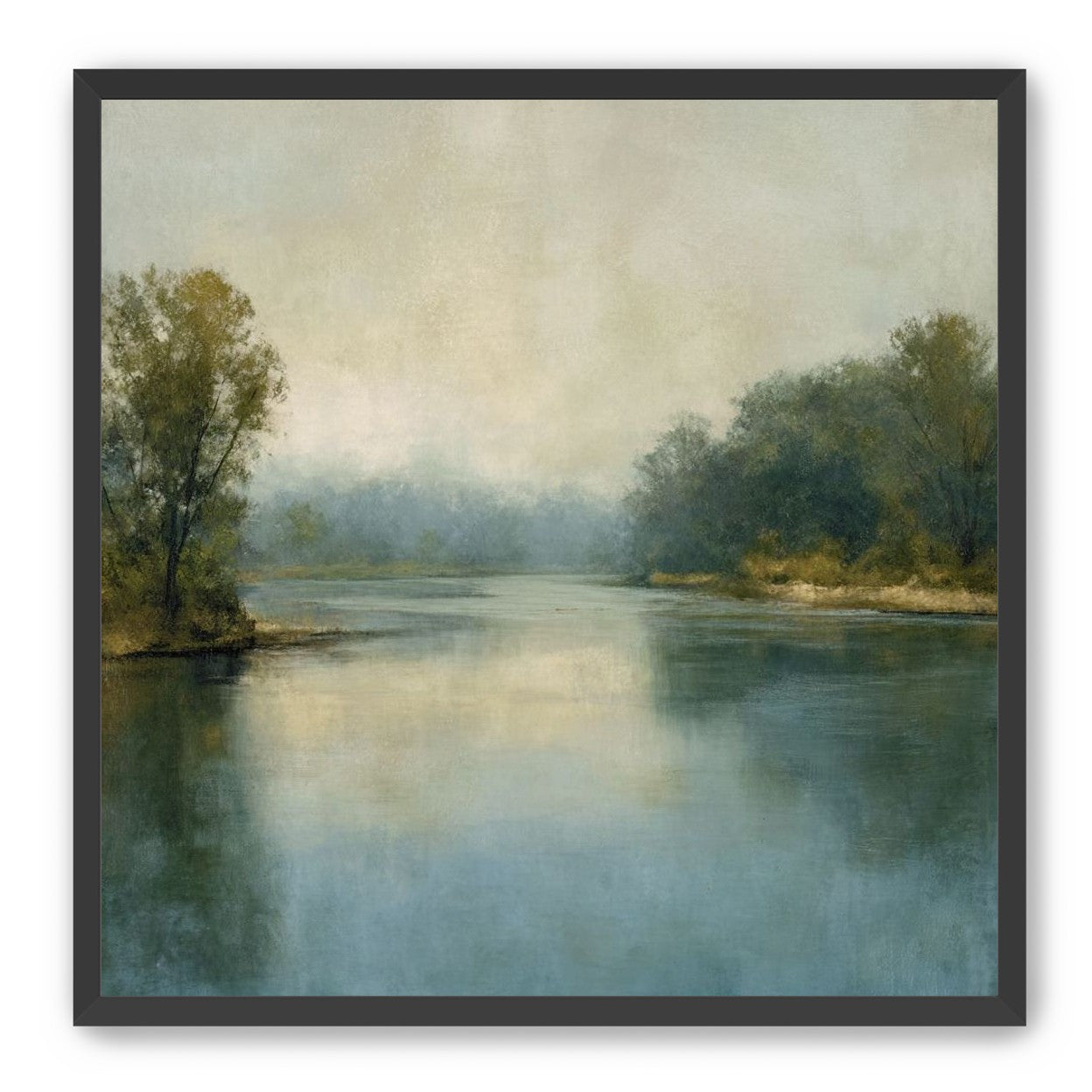 Misty bend in the river