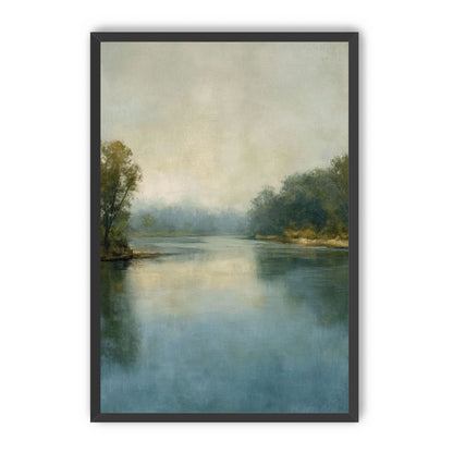 Misty bend in the river