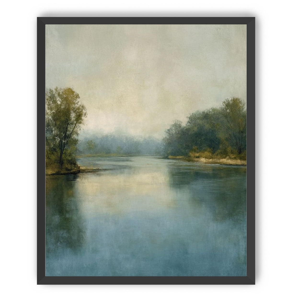 Misty bend in the river