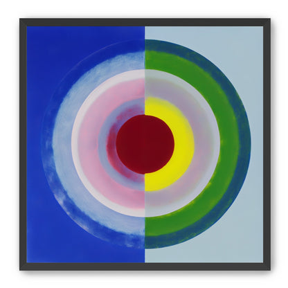 Blue and green split circle