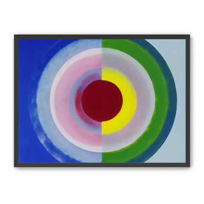 Blue and green split circle