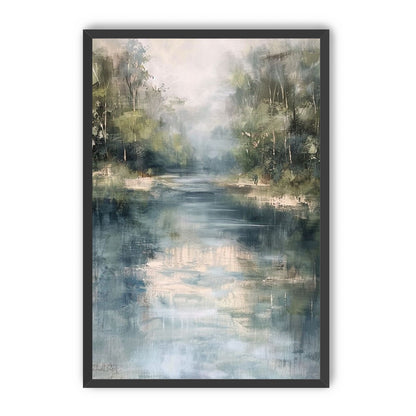 Pale sky in blue water