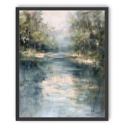 Pale sky in blue water