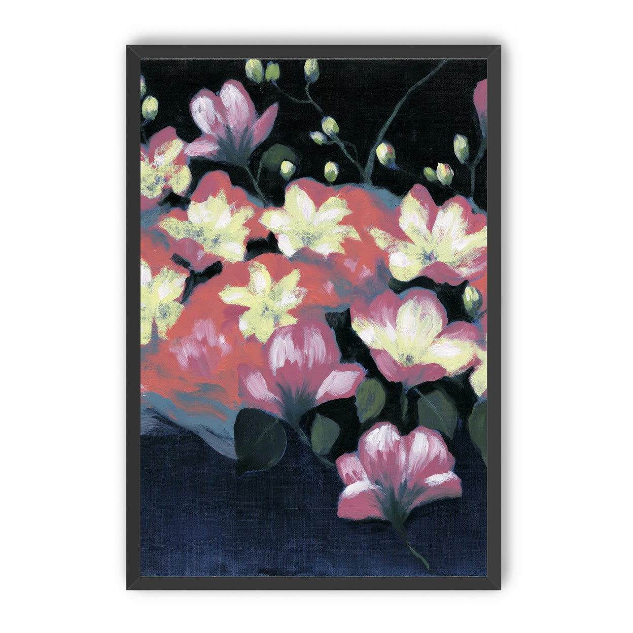 Flowers waking in the dark