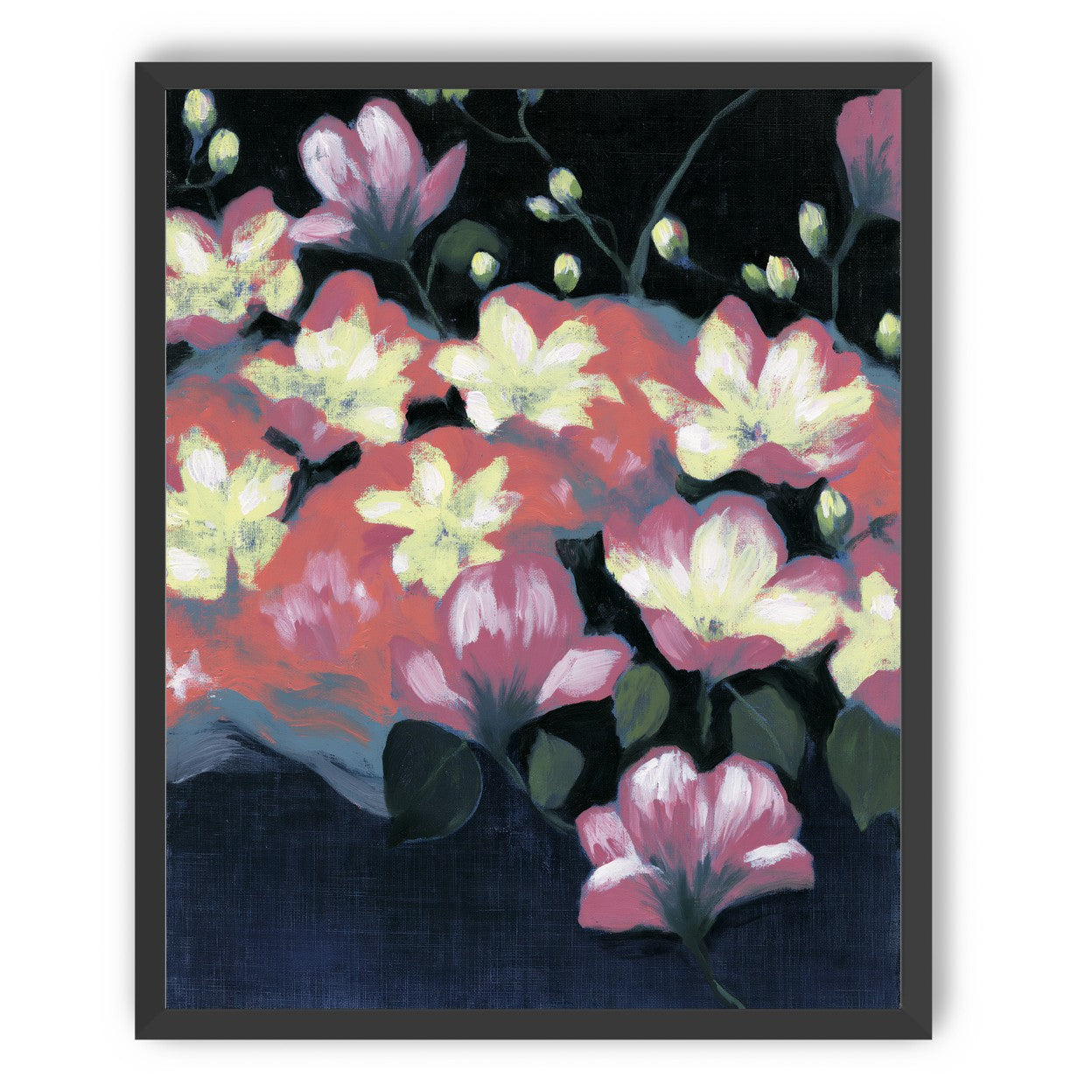 Flowers waking in the dark