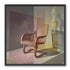 Cane chair within color panes