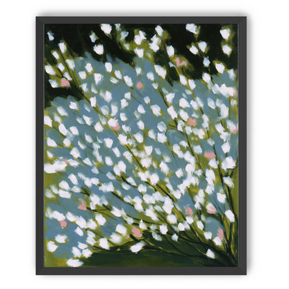 Pink breaks the white field
