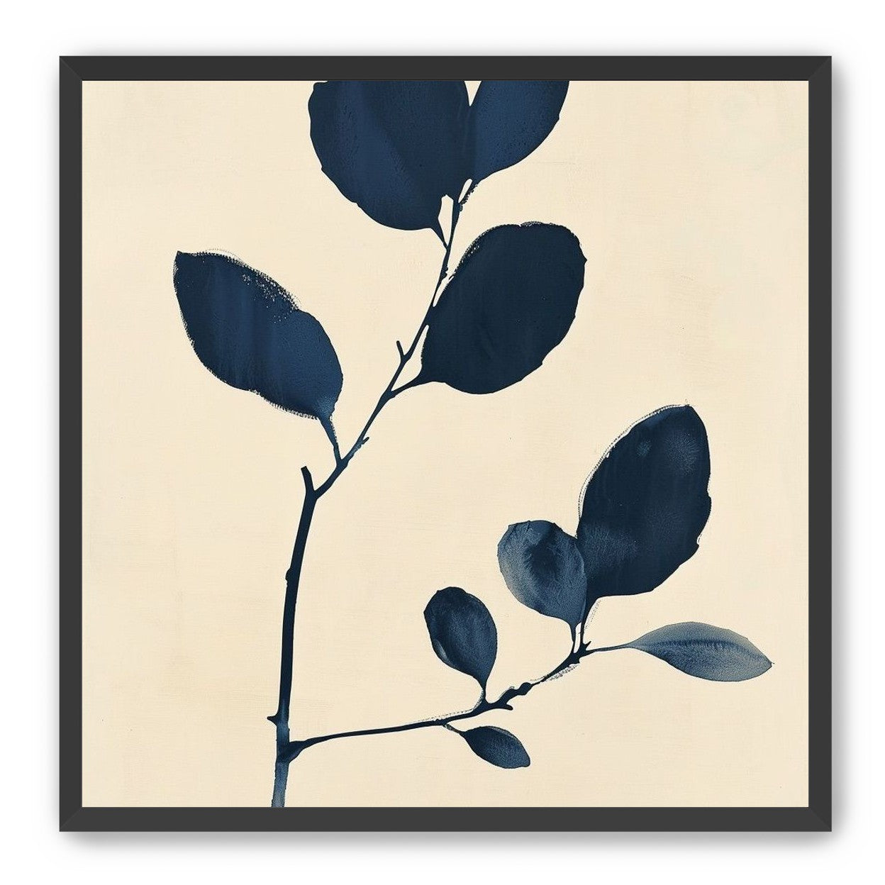 Ink leaves on bare stem