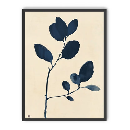 Ink leaves on bare stem