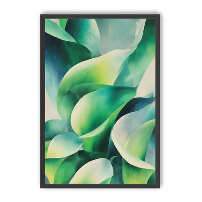 Calla lilies among green shadows