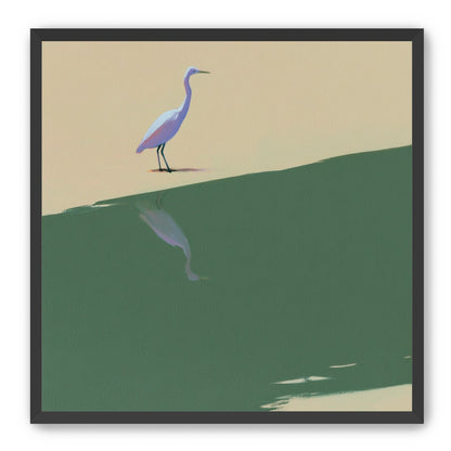 Where the egret doubles