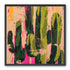 Cacti within pink drips