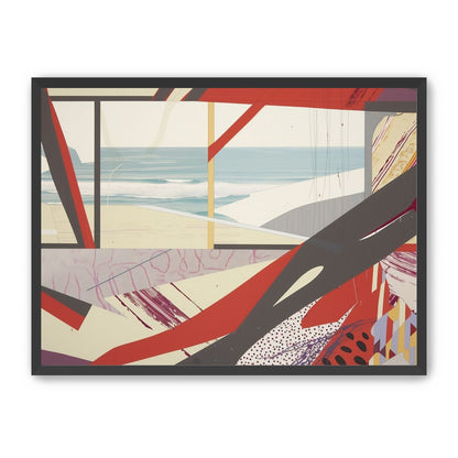 Beach horizon within angled bands