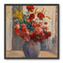 Flowers within a tall vase