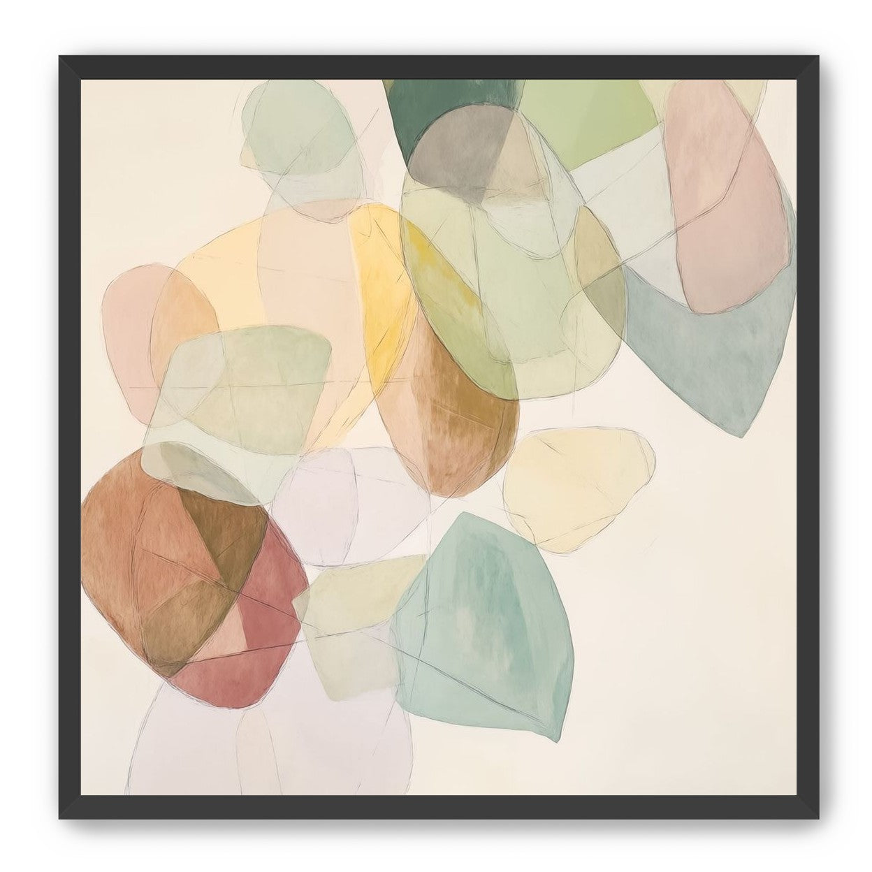 Layered Forms on Paper