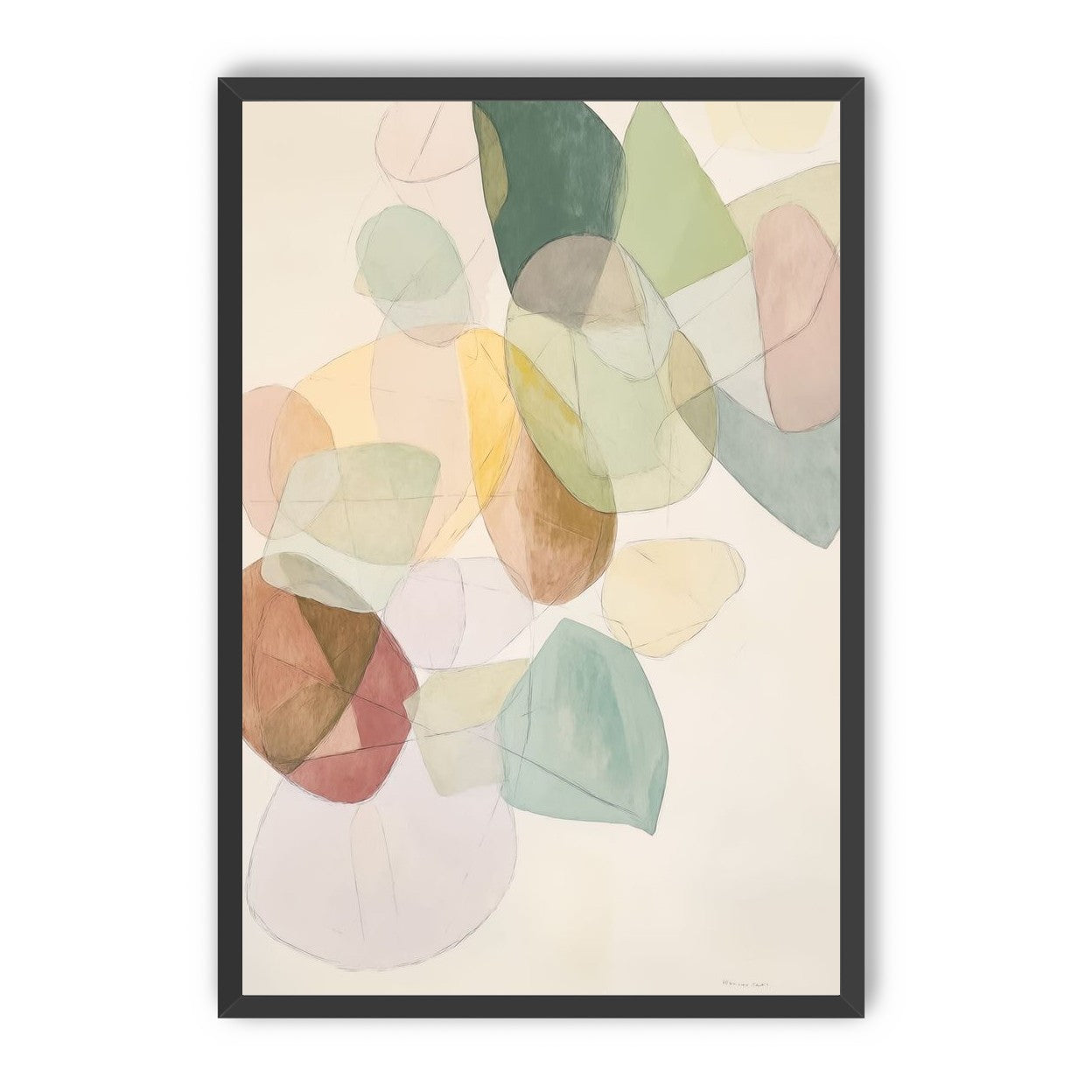 Layered Forms on Paper