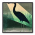 Blue beak in green light