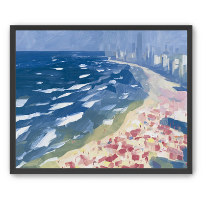 City towers above the surf