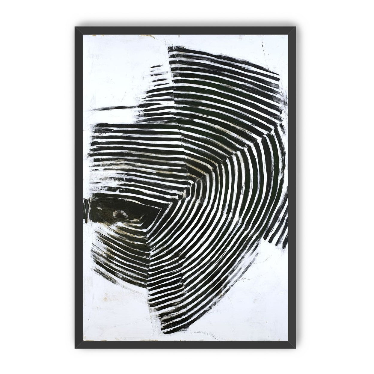Black bands in white scrape