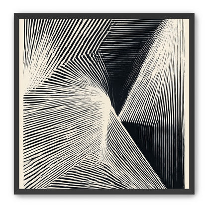 Where the lines break inward