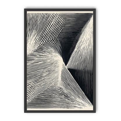 Where the lines break inward