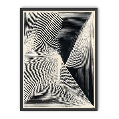 Where the lines break inward