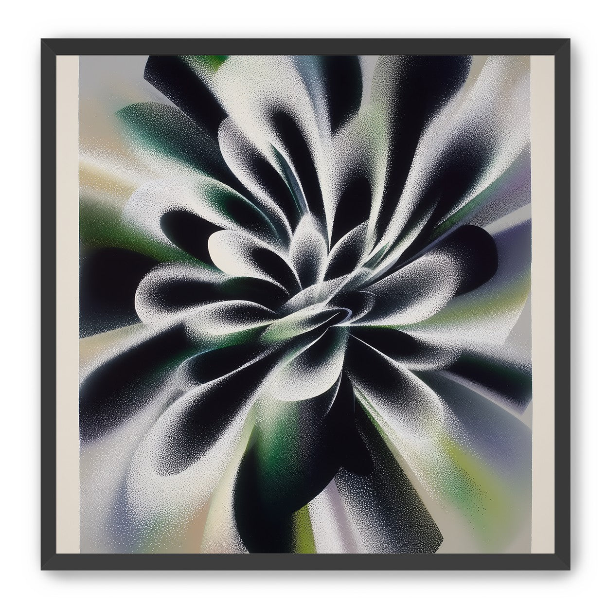Speckled bloom in motion