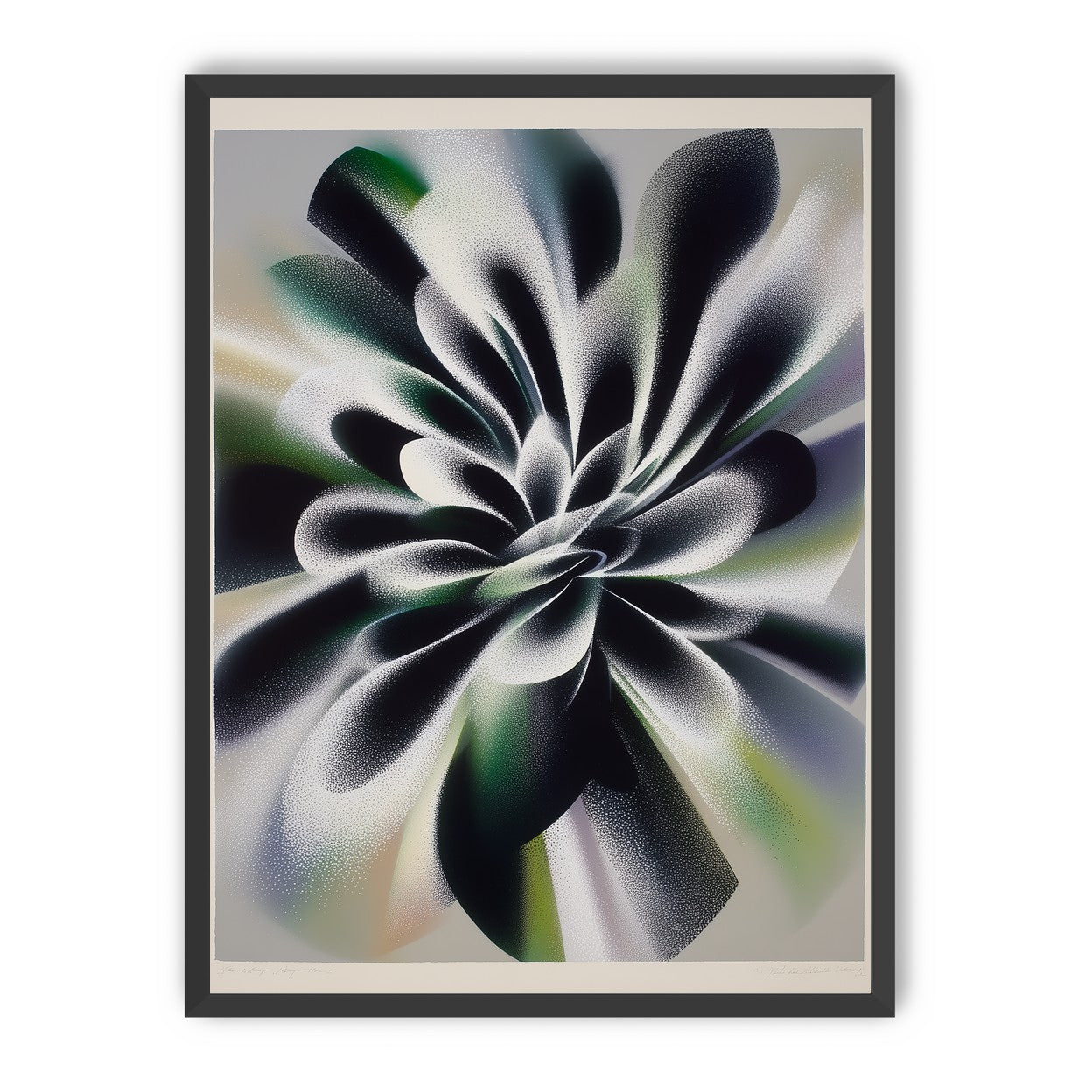 Speckled bloom in motion