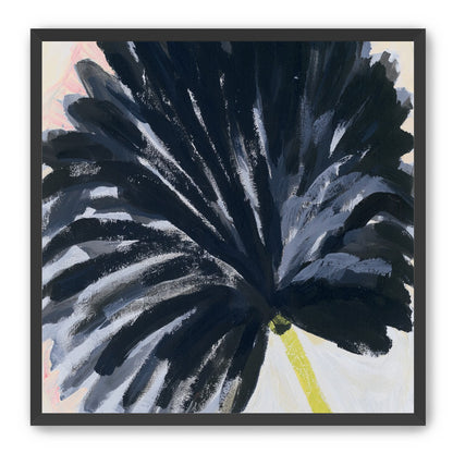 Black petals in pale light