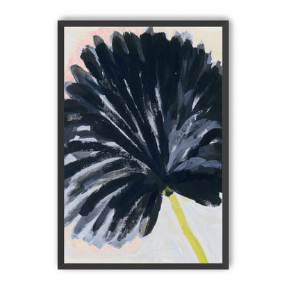 Black petals in pale light